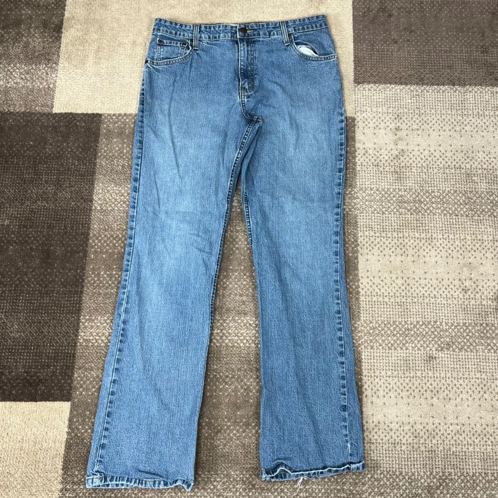 Levi Strauss Signature Women Blue Mid Rise Bootcut Stretch Jeans‎ Size 14 Medium